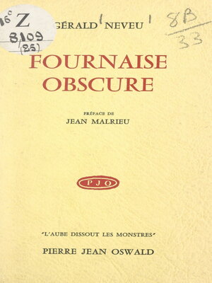 cover image of Fournaise obscure